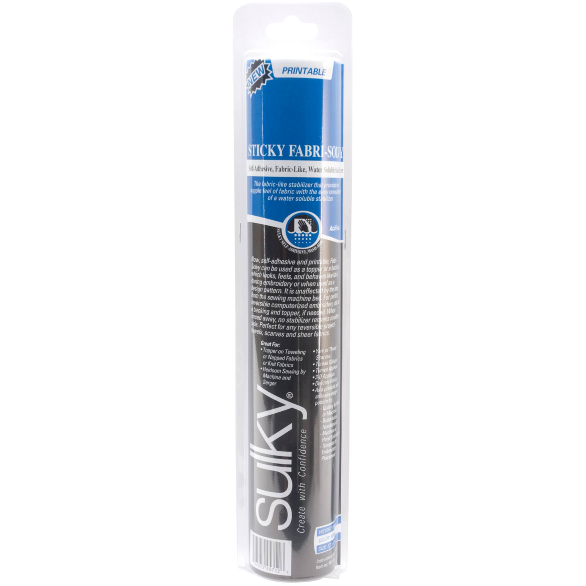 Sulky® Sticky Fabri-Solvy™ Stabilizer, 12" x 6yd.